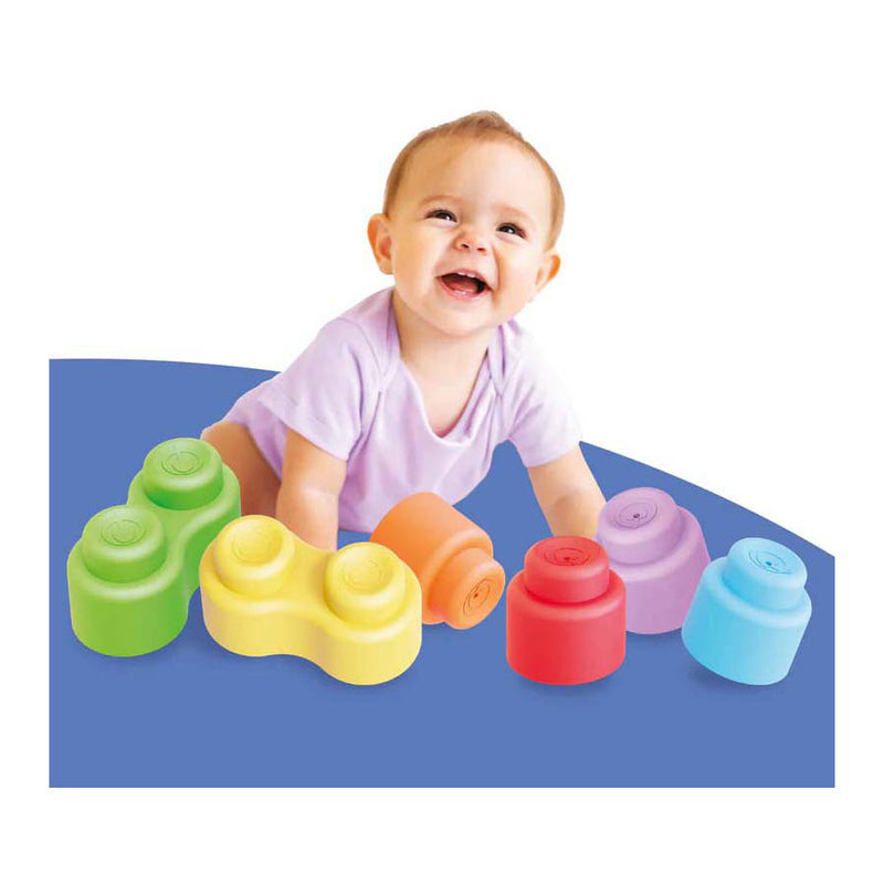 Chargez l'image dans la visionneuse de la galerie, Quercetti bouwblokken momy soft - 28 stuks - kleurrijk baby speelgoed.

