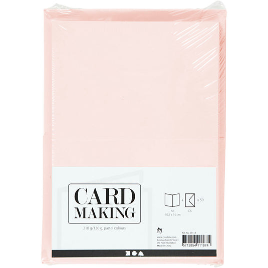 Creativ company https: www.cchobby.nl kaarten-en-enveloppen-afmeting-kaart-10-5x15-cm-afmeting-envelop-11-5x16-5-cm-110-220-pastelkleuren-50-set-1-doos