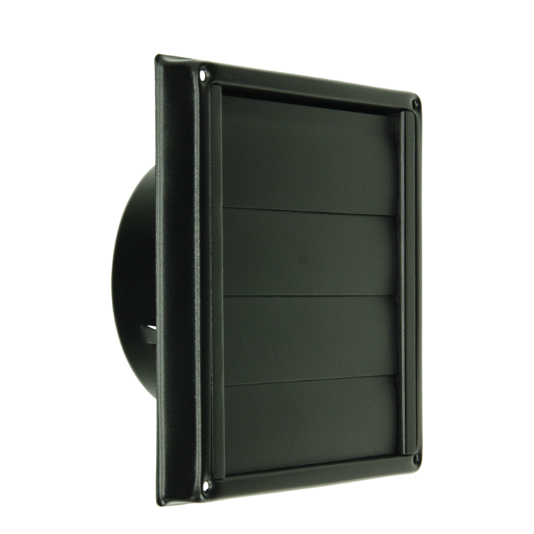 Afbeelding laden in galerijviewer, Renson 1068946 - inbouw dampkaprooster 633 inox zwart (dia 125) | 2 stuks

