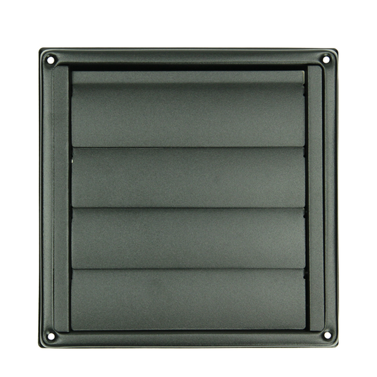 Renson 1068947 - inbouw dampkaprooster 633 inox zwart (dia 150) | 2 stuks