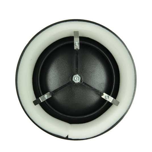 Renson 1068944 - inbouw afzuigventiel pvc 736 (dia 100) str 9005 (zwart) | 2 stuks