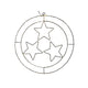 Svenska living led kersthanger ring sterren zwart 50cm