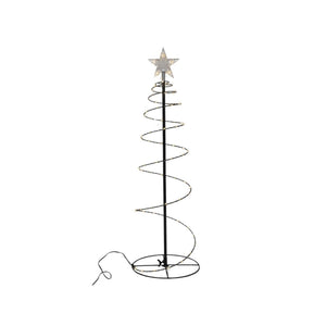 Svenska living verlichte kerstboom spiraal 300led goud 140cm