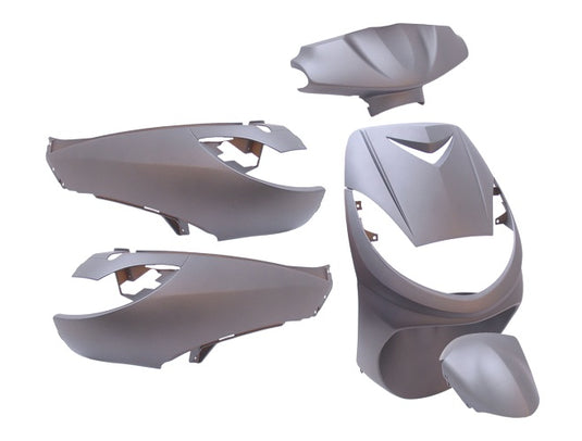 Edge plaatset 6-delig for peugeot vivacity tot bouwjaar 2008 - mat grijs