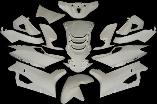 Edge plaatset 14-delig voor peugeot speedfight 4 - glanzend wit