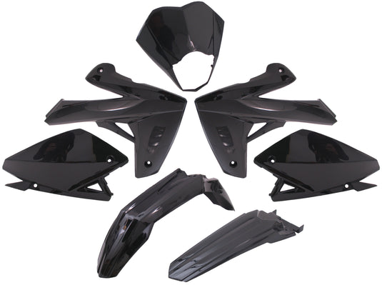 Edge plaatset 7-delig voor rieju mrt 50 sm - zwart