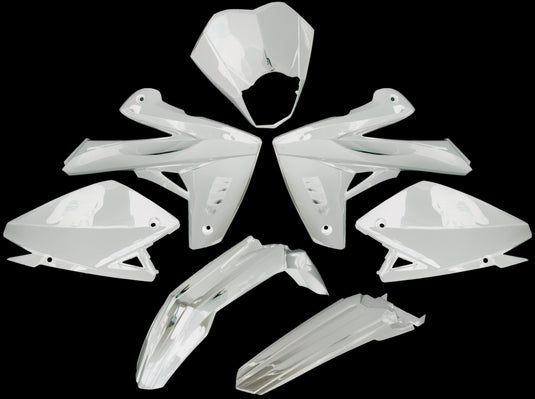 Edge plaatset 7-delig voor rieju mrt 50 sm - wit