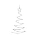 Svenska living led wanddeco kerstboom groen 100x60cm