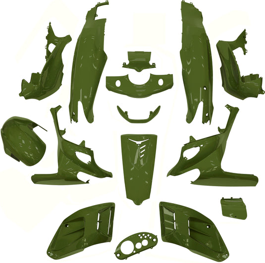 Edge plaatset 15-delig voor gilera runner tot bouwjaar 08-2005 - districtgroen