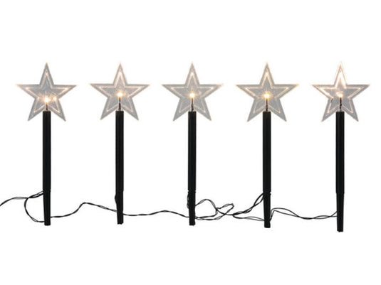Svenska living tuinstekerset 5-delig led ster + timer