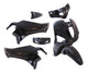 Edge plaatset 7-delig voor piaggio liberty vanaf bouwjaar 2004 tot 2009 - metallic zwart