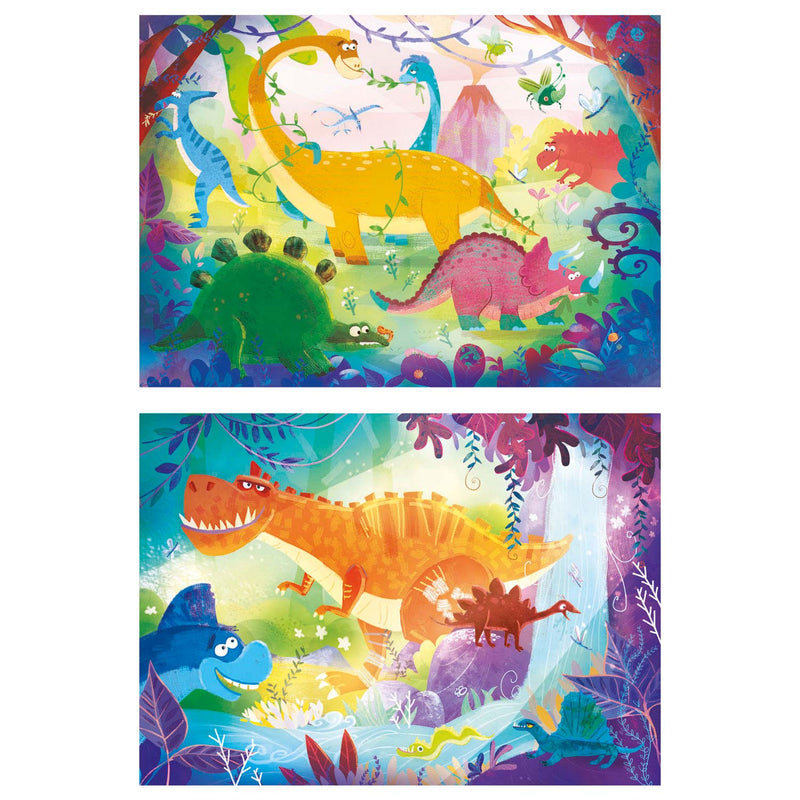 Afbeelding laden in galerijviewer, Clementoni puzzel grappige dino's, 2x20st.
