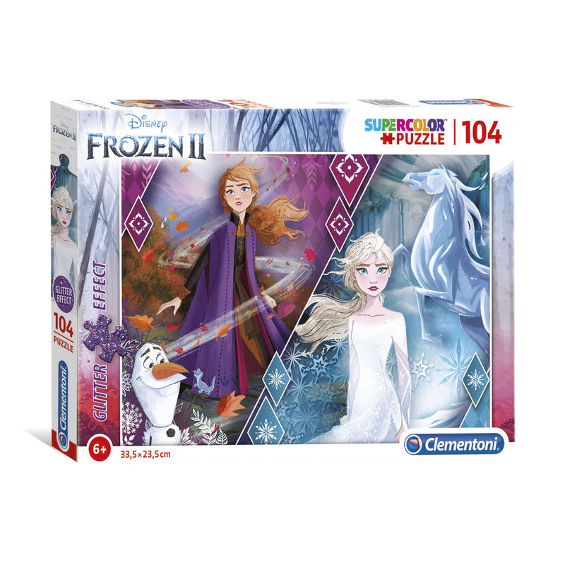 Load image into Gallery viewer, Clementoni Glitter Puzzel Frozen 2, 104st.
