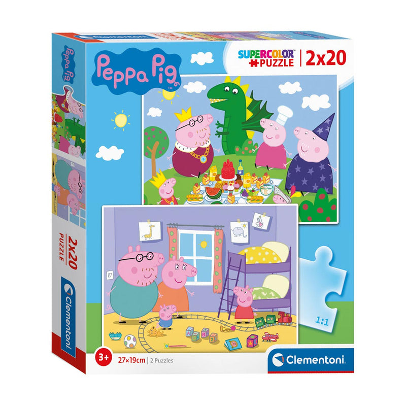 Load image into Gallery viewer, Clementoni puzzel peppa pig, 2x20st.
