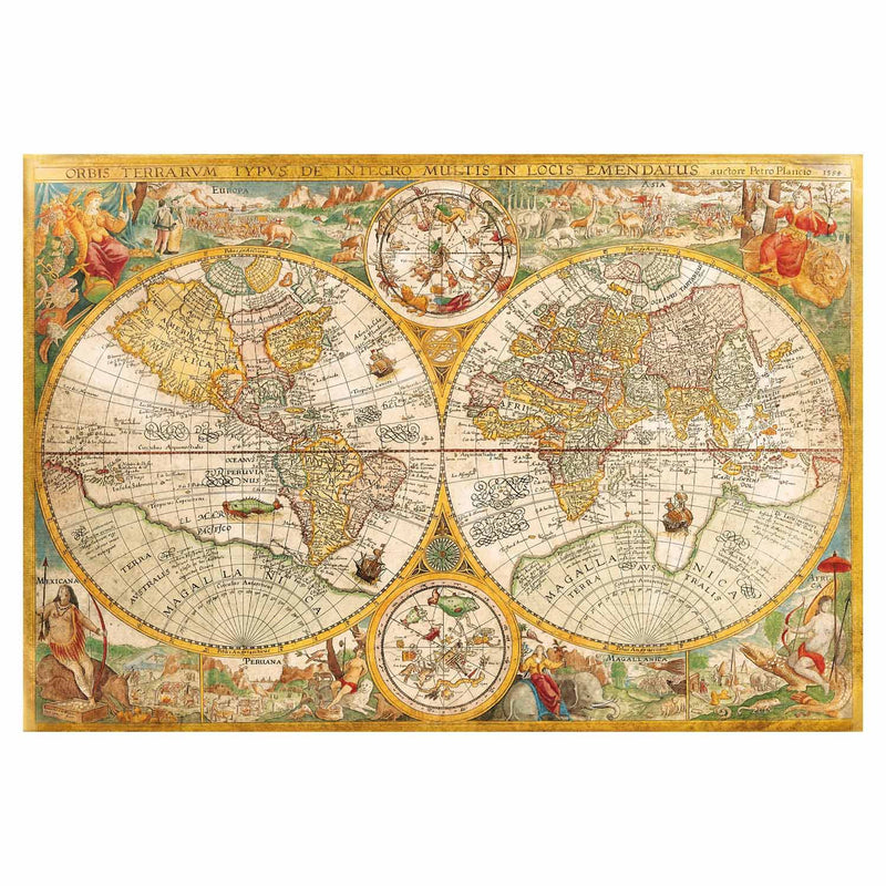 Afbeelding laden in galerijviewer, Clementoni puzzel antieke wereldkaart, 2000st.
