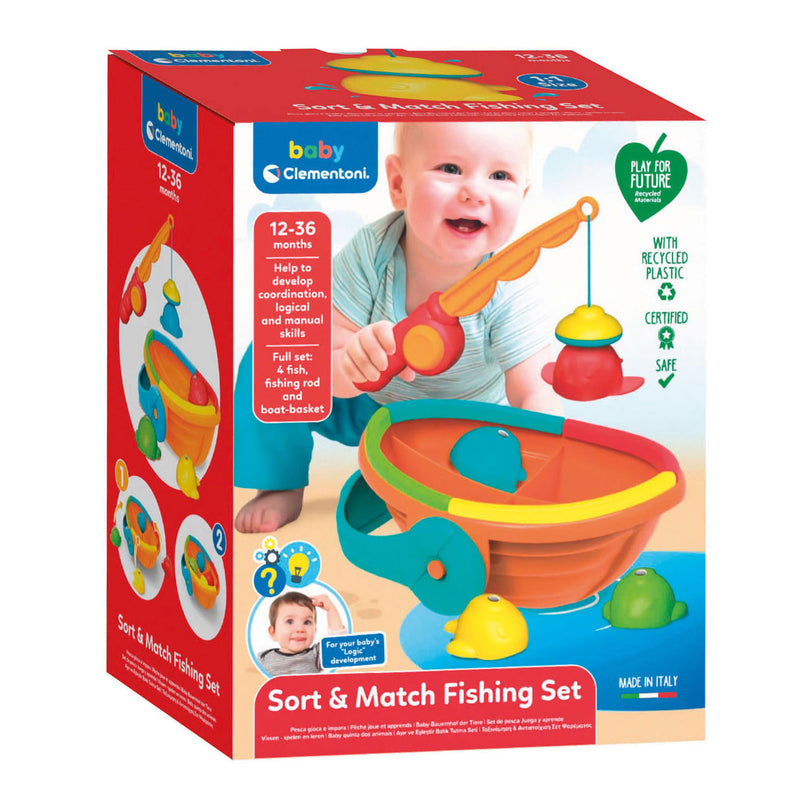 Load image into Gallery viewer, Clementoni Baby Regenboog Visspel
