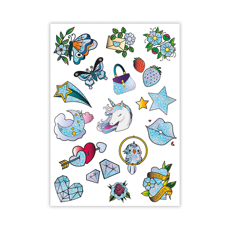 ギャラリービューアに画像をロードする, Clementoni crazy chic - urban tattoo glitter
