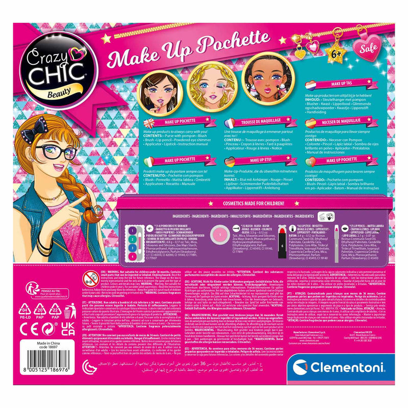 Load image into Gallery viewer, Clementoni Crazy Chic Make Up Tas
