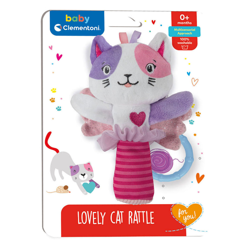 Load image into Gallery viewer, Clementoni Baby Pluchen Rammelaar Kat
