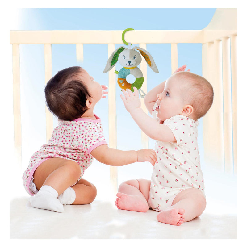 Load image into Gallery viewer, Clementoni baby - pluchen rammelaar konijn
