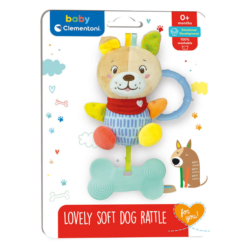 Load image into Gallery viewer, Clementoni Baby Pluchen Rammelaar Hond
