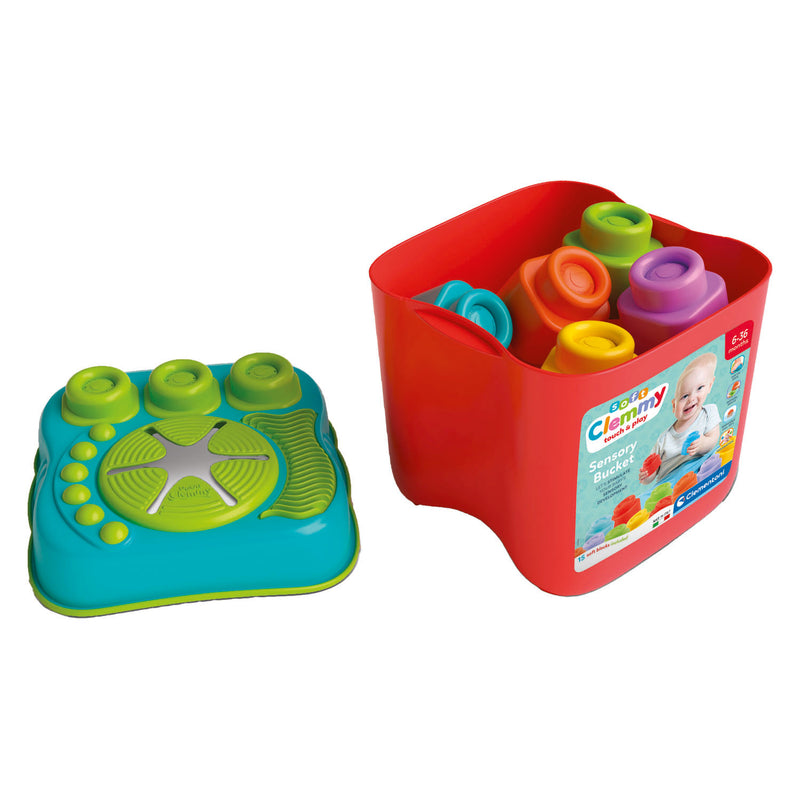 Afbeelding laden in galerijviewer, Clementoni baby clemmy - sensory emmer met blokken
