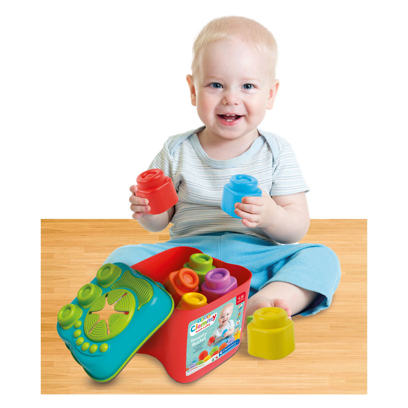 Afbeelding laden in galerijviewer, Clementoni baby clemmy - sensory emmer met blokken
