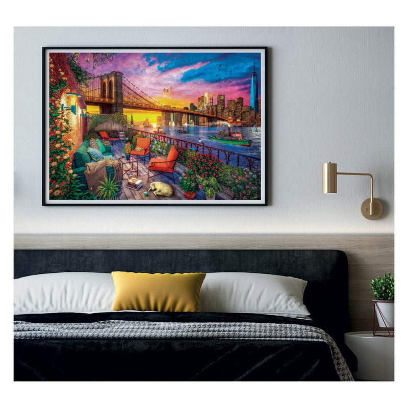 Afbeelding laden in galerijviewer, Clementoni puzzel manhattan balcony sunset, 3000st.
