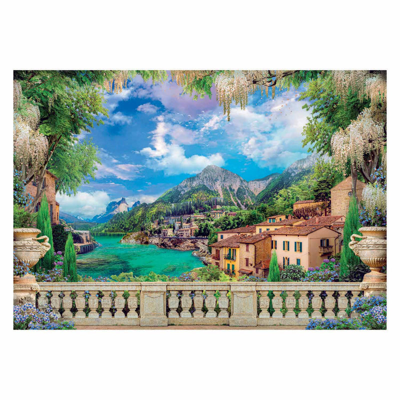 Load image into Gallery viewer, Clementoni puzzel terrace on lake, 3000st.
