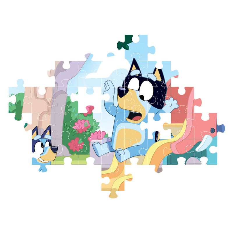 Afbeelding laden in galerijviewer, Clementoni legpuzzel bluey op de glijbaan, 104st.
