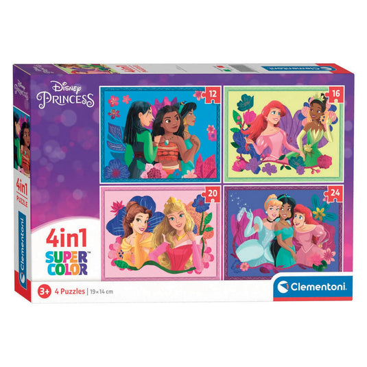 Clementoni puzzels disney princess, 4in1