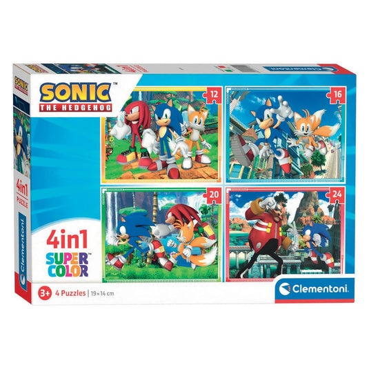 Clementoni puzzels sonic, 4in1
