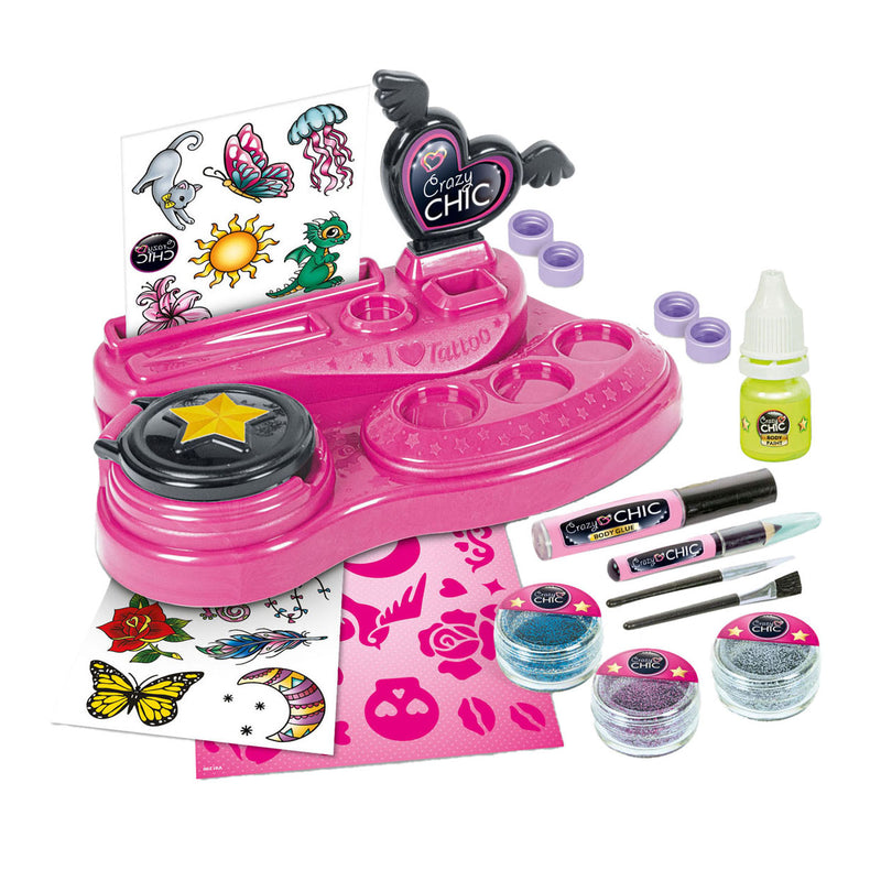 Load image into Gallery viewer, Clementoni Crazy Chic Crazy Tattoo Studio
