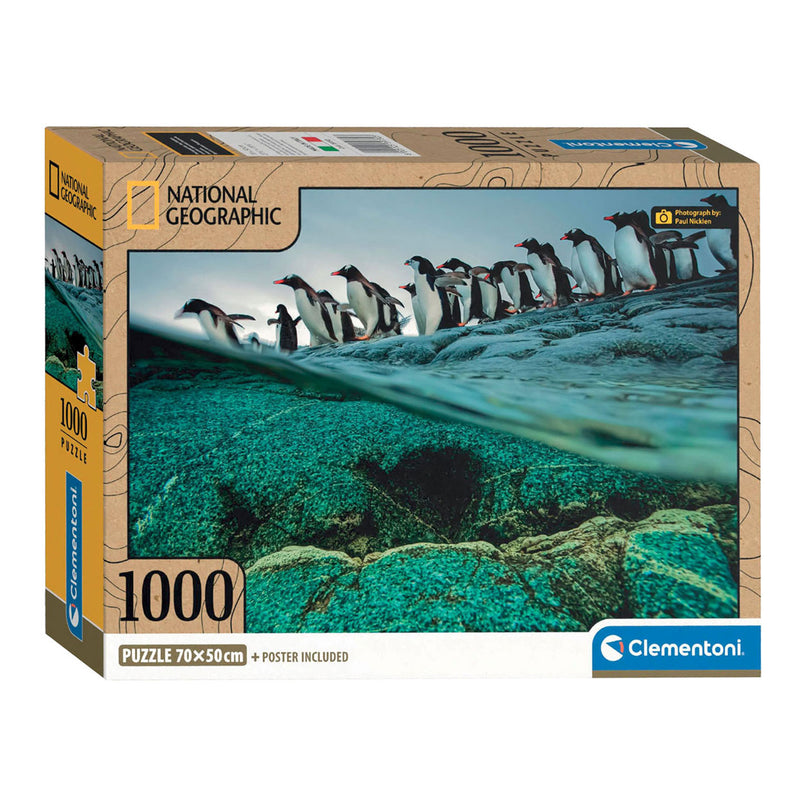 Load image into Gallery viewer, Clementoni Legpuzzel National Geographics - Penguin, 1000st.
