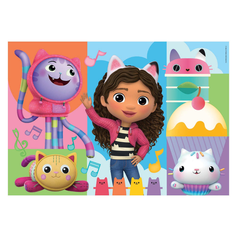 Load image into Gallery viewer, Clementoni puzzel gabby's poppenhuis, 2x60st.
