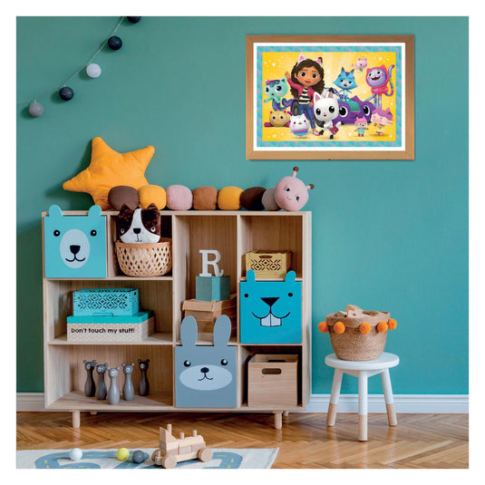 Clementoni puzzel super color maxi gabby's poppenhuis, 24st.