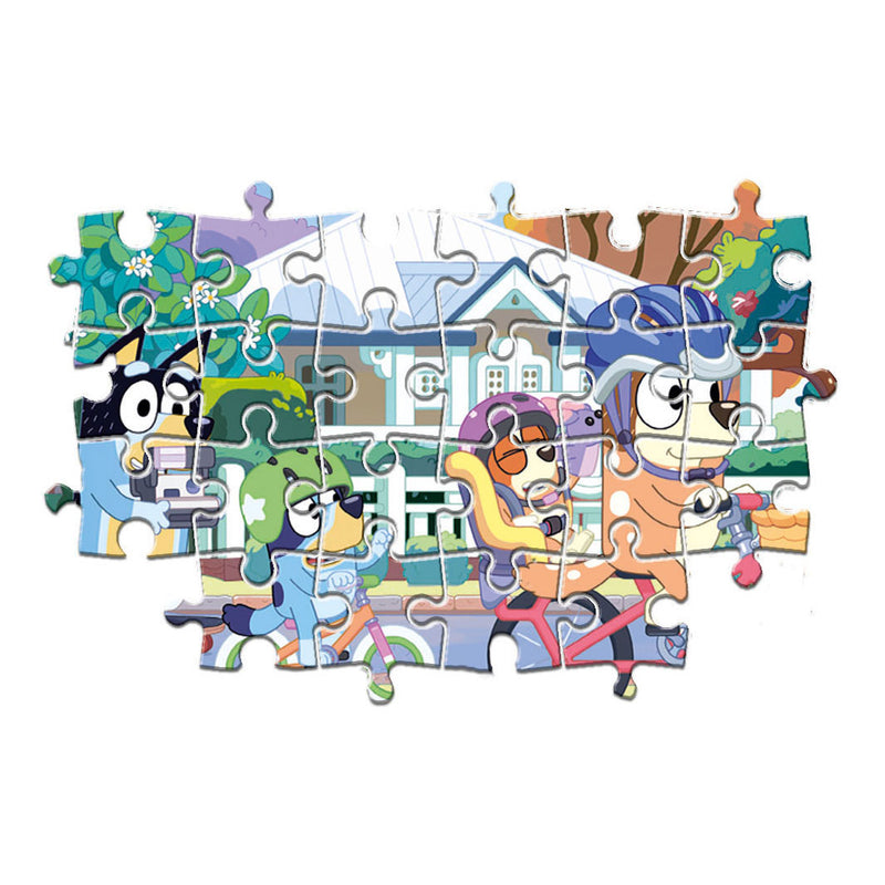 Load image into Gallery viewer, Clementoni Legpuzzel Super Color Bluey Fietsen, 24st.
