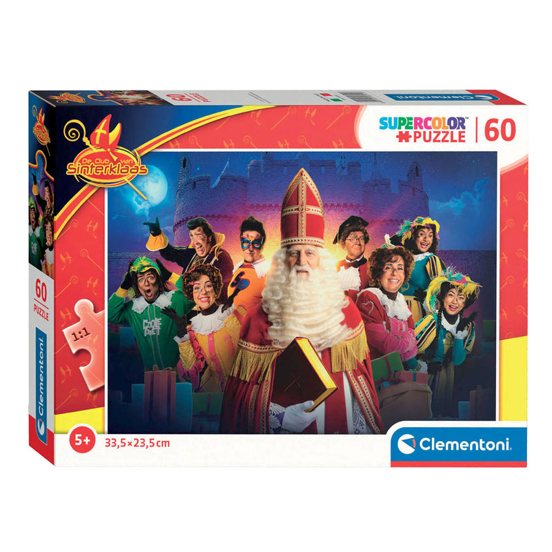Load image into Gallery viewer, Clementoni legpuzzel super color - club van sinterklaas, 60st.
