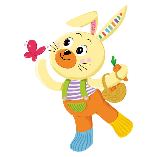 Clementoni baby mijn eerste dierenknuffel - konijn