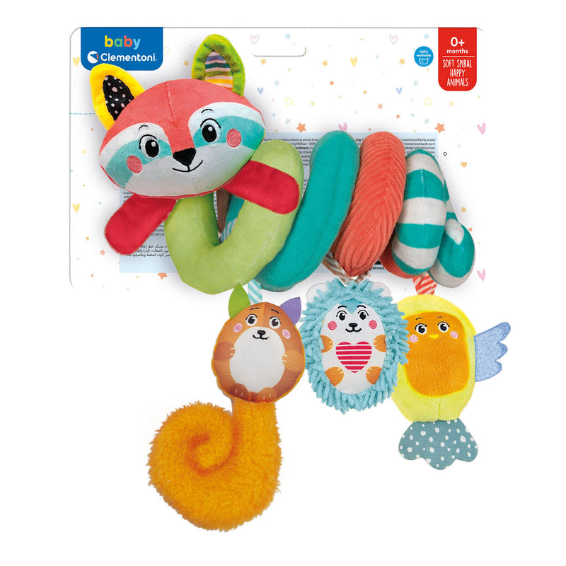Cargue la imagen en el visor de la galería, Clementoni baby stoffen kinderwagenspiraal wasbeer
