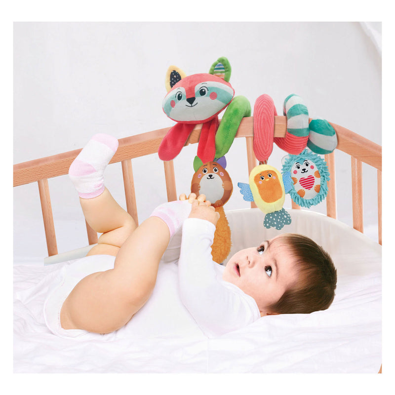 Cargue la imagen en el visor de la galería, Clementoni baby stoffen kinderwagenspiraal wasbeer
