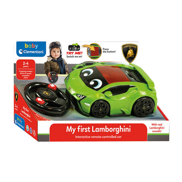 Clementoni baby - my first lamborghini - radiografisch bestuurbare raceauto – elektronisch educatief speelgoed – 2 jaar t m 4 jaar