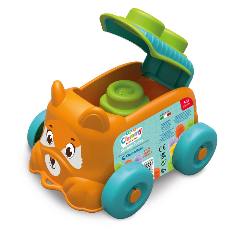 Load image into Gallery viewer, Clementoni baby soft clemmy blokken emmer hond
