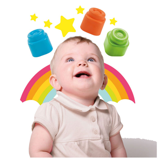 Clementoni baby soft clemmy blokken met opbergtas - 40dlg.