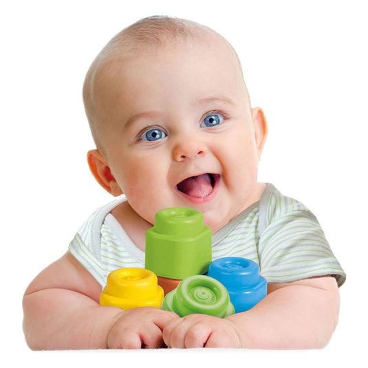 Clementoni baby soft clemmy blokken met opbergtas - 40dlg.