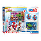 Clementoni - 4-in-1 spidey speelset - meerdere spellen - 2 puzzels - memoryspel - 6 blokken - educatief speelgoed - vanaf 6 jaar