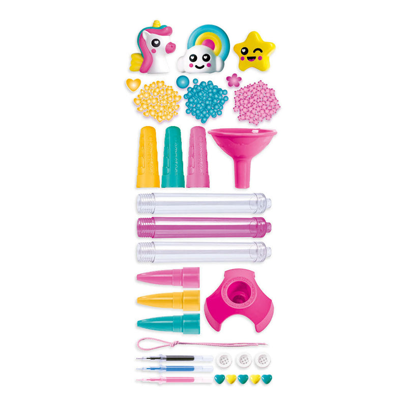 Afbeelding laden in galerijviewer, Clementoni idea - glitterpennen - knutselpakket vol accessoires - het creatieve cadeautje - glitterpennen maken - vanaf 6 jaar
