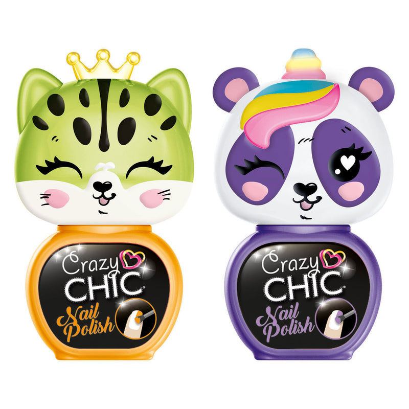 Load image into Gallery viewer, Clementoni crazy chic nagellak oranje paars, 2st.
