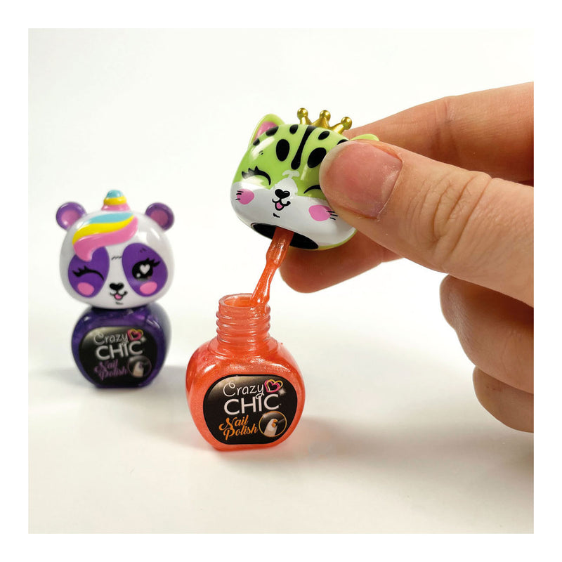 Load image into Gallery viewer, Clementoni crazy chic nagellak oranje paars, 2st.
