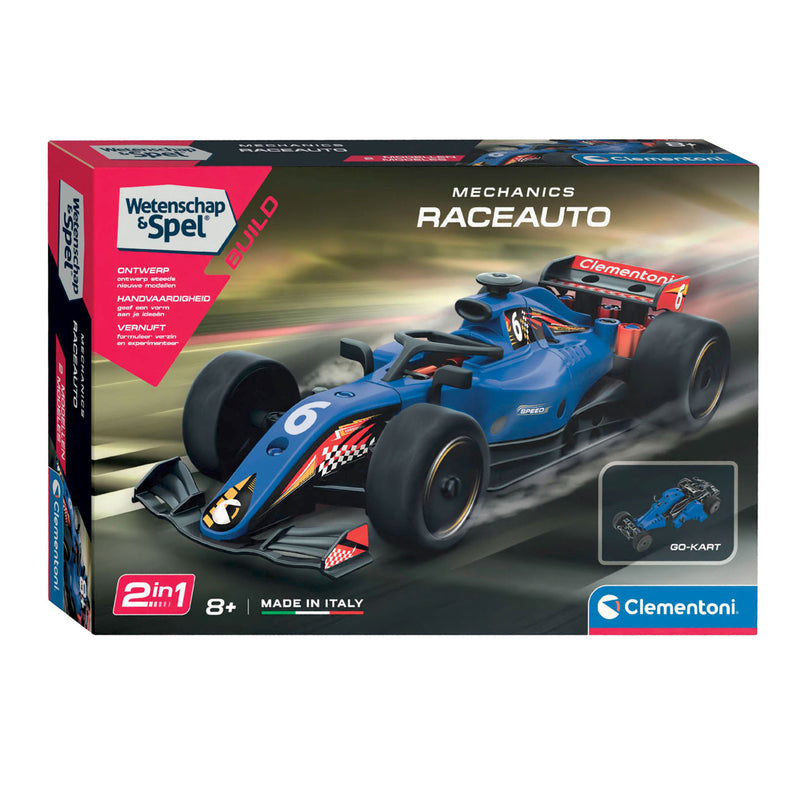 Load image into Gallery viewer, Clementoni wetenschap en spel - mechanics raceauto of go kart 2in1 bouwset - 100+dlg.
